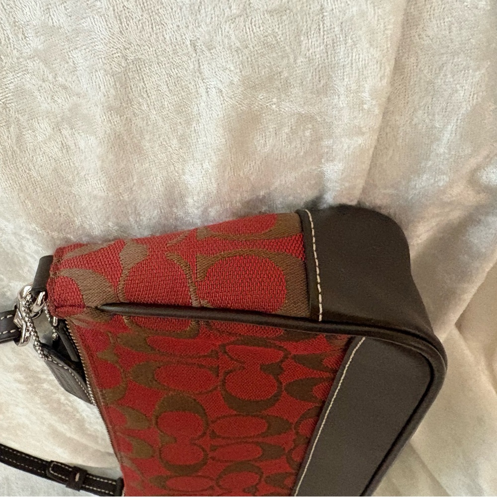 Coach Red and Brown Mini Bag - Picture 5 of 12